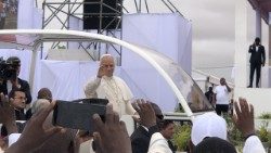 Papa Leão XIV em Angola - foto de David Mieiro, Lusofonias