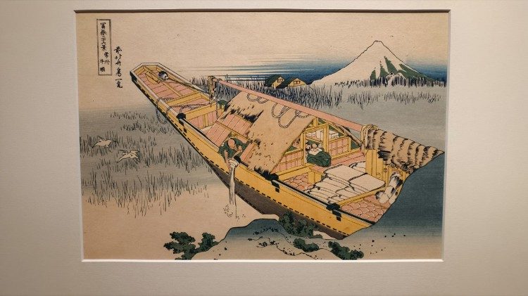 "Ushibori nella provincia di Hitachi" dalla serie "Trentasei vedute del monte Fuji" (1830-1832)