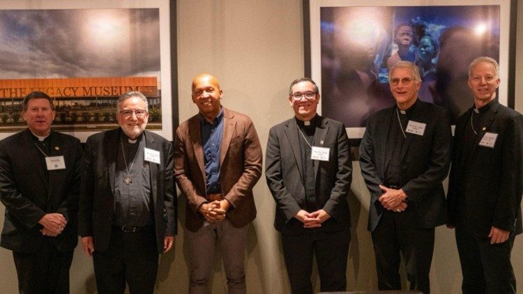 Bishops with Bryan Stevenson, founder of Equal Justice Initiative.
