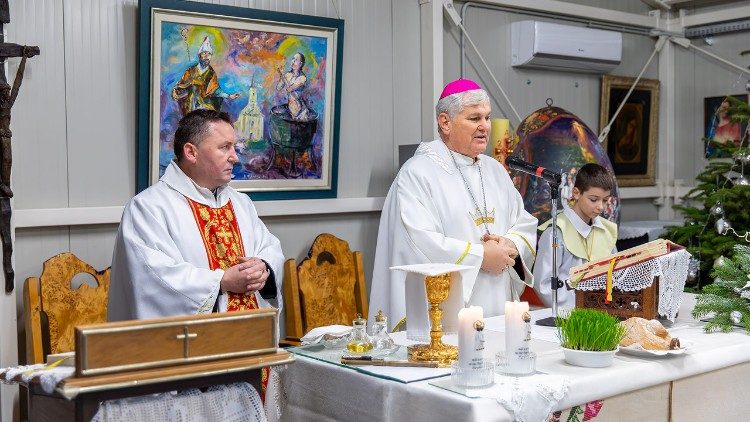 Misa u Žažini o petoj obljetnici petrinjskog potresa (foto: Sisačka biskupija)