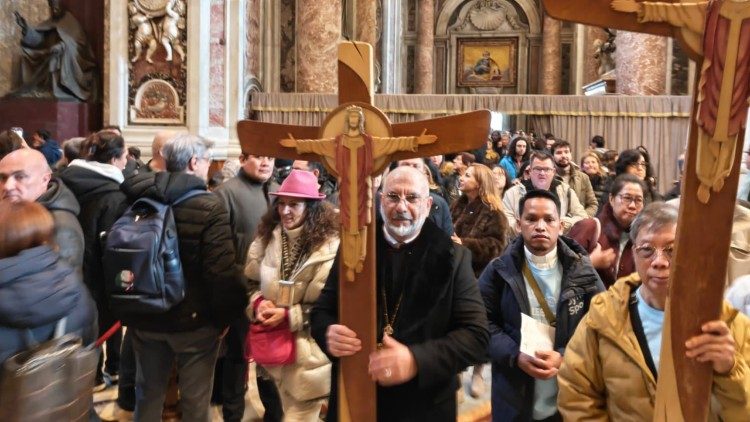 Поклонници от "БПЦО Св. Седмочисленици" в Рим