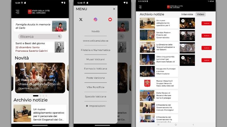 Новы мабільны дадатакт да сайта Ватыкана