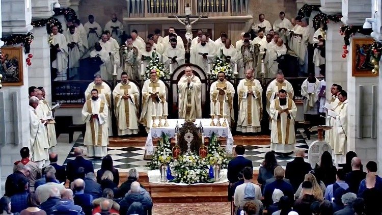 C&eacute;l&eacute;bration de l'&Eacute;piphanie &agrave; Bethl&eacute;em