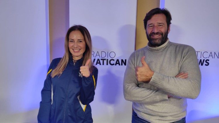 Teresa Simeoni e Raffaello Leonardo alla Radio Vaticana