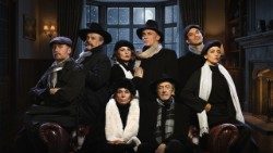 Gli interpreti di "Trappola per topi" di Agatha Christie al Teatro Ciak di Roma. Foto di Diego Buonanno