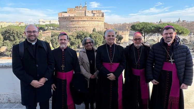 Os membros da Comiss&atilde;o Episcopal para A&ccedil;&atilde;o Mission&aacute;ria na R&aacute;dio Vaticano