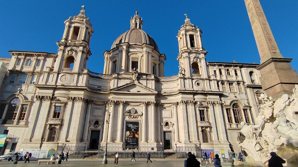 La chiesa di Sant’Agnese in Agone a Piazza Navona, a Roma