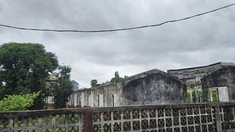 Centro Dom Sebasti&atilde;o e infraestruturas adjacentes, na Beira (Mo&ccedil;ambique)