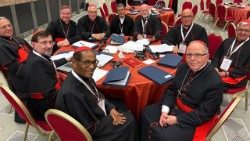 Dom Arlindo Gomes Cardeal Furtado  juntamente com os outros cardeais no I Consistório extraordinário convocado pelo Papa Leão XIV.