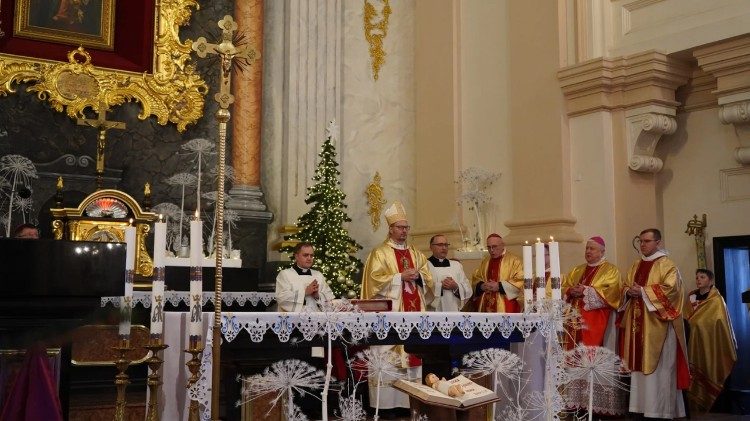 2026.01.16 Celebrazioni a Berdychiv per 35 anni rinnovo della Chiesa latina in Ucraina e consacrazione del Paese al Cuore di Gesù