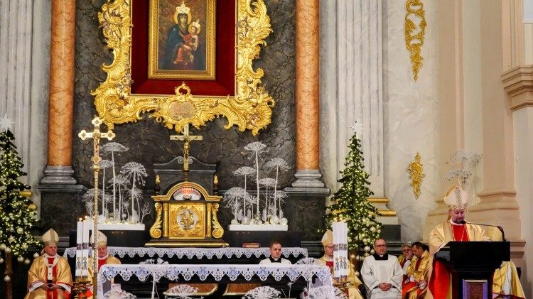 2026.01.16 Celebrazioni a Berdychiv per 35 anni rinnovo della Chiesa latina in Ucraina e consacrazione del Paese al Cuore di Gesù