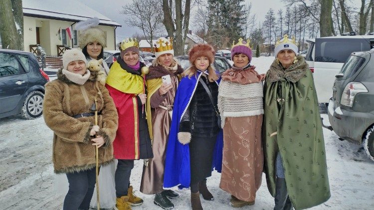 Kolędnicy w parafii Rokitno