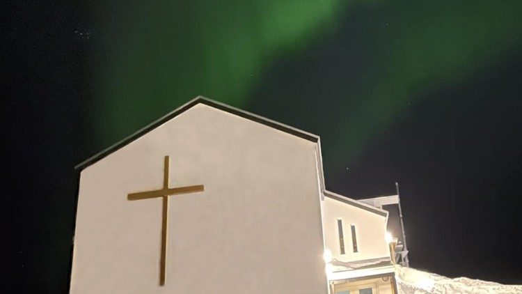 The outside of Fr Majcen's church