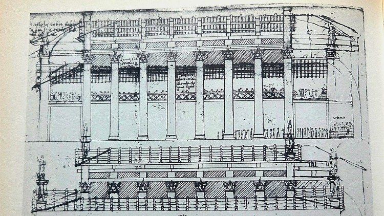 Ricostruzione della basilica di Fano secondo Giovanni Battista da Sangallo (1496-1548)