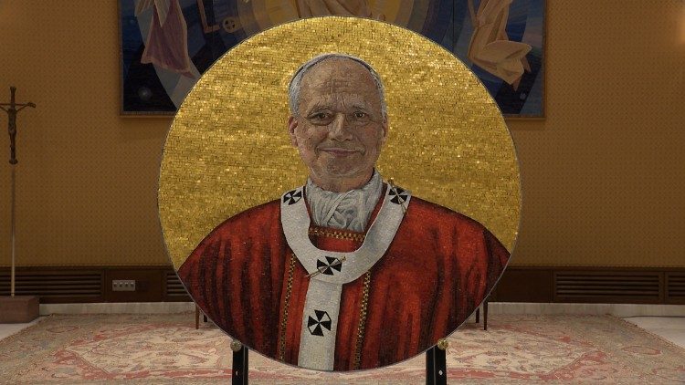 Il ritratto a mosaico di Papa Leone XIV