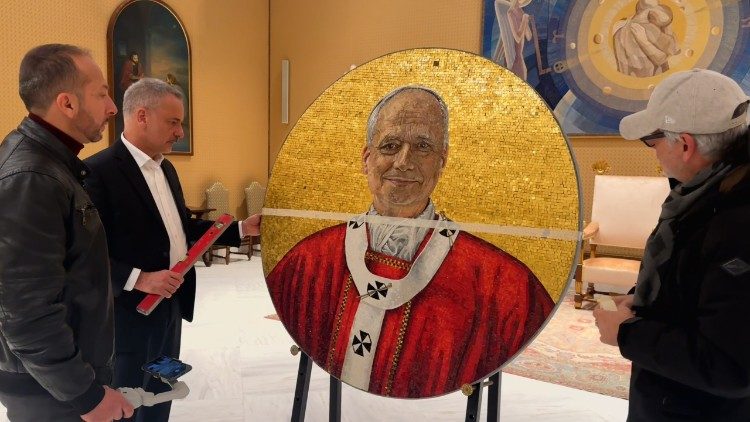 Mosa&iuml;que du Pape L&eacute;on XIV 