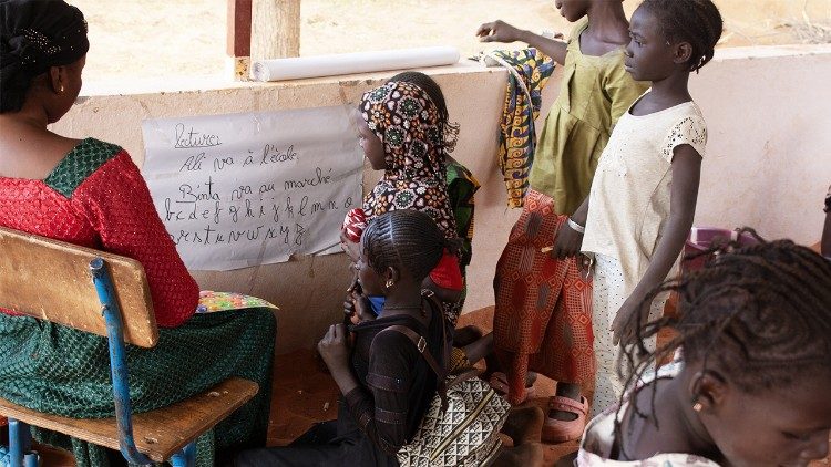 Niños en una escuela de Mali 