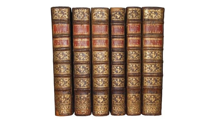 Algunos volúmenes del "Acta Sanctorum"