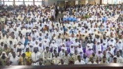 Des religieux et religieuses de l'archidiocèse d'Abidjan - Côte d'Ivoire.