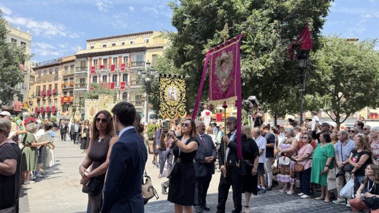 Un momento de la procesi&oacute;n de la Virgen del Sagrario de Toledo