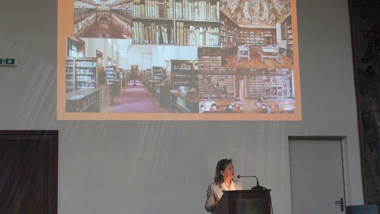 Brigitte Marin, presidente dell'Unione Internazionale degli Istituti di Archeologia, Storia e Storia dell'Arte in Roma
