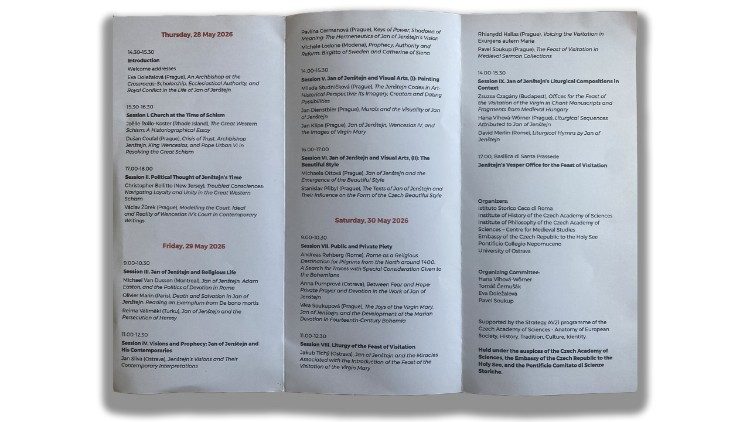 Program Jan Jenštejn: Politika, liturgie, zbožnost a uměn&iacute; kolem roku 1400, Papežsk&aacute; kolej Nepomucenum 28. - 30. května 2026