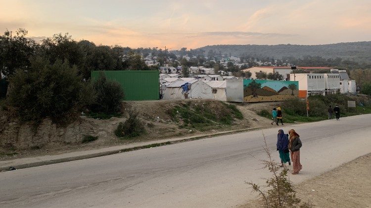 Il campo di Moria a Lesbo nel 2019