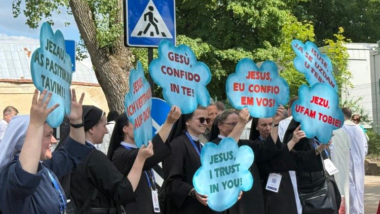 Падчас адкурыцця VI Сусветнага апостальскага кангрэса міласэрнасці (© Aistė Karpytė)