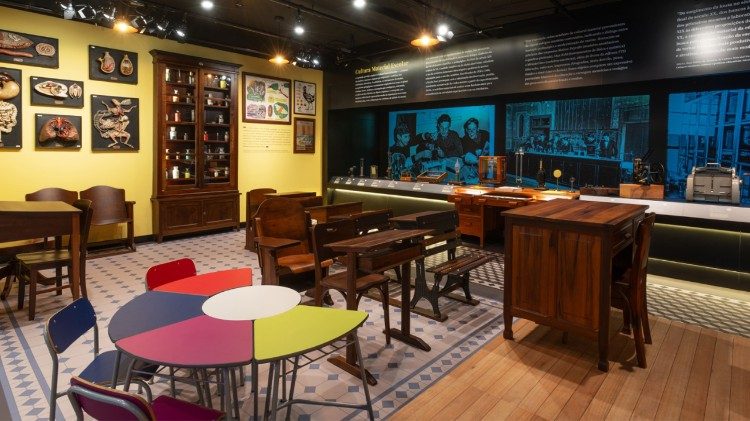 A exposição “História da Educação Marista e do Ensino Congreganista”.