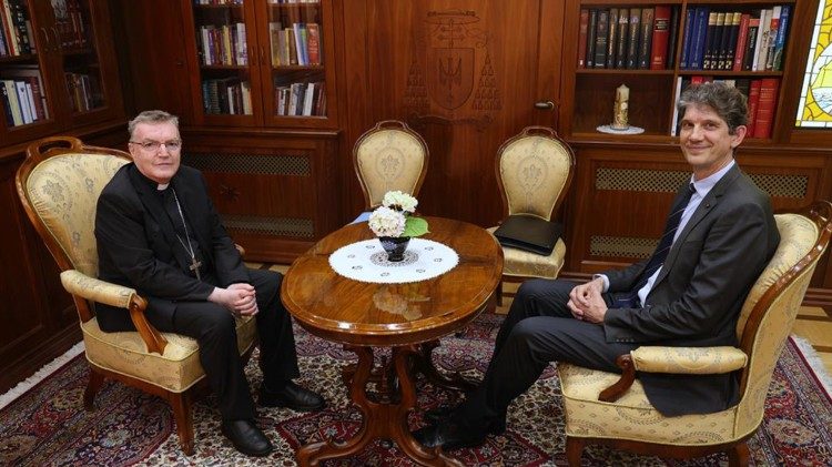 Kardinal Josip Bozanić primio Claudea Grbešu (Foto: TUZGN)