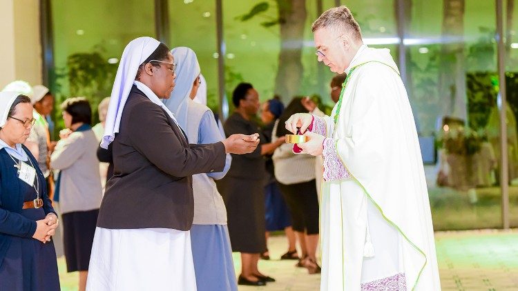 Misa kwa ajili ya Mkutano Mkuu ulioandaliwa na Mfuko wa Conrad N. Hilton pamoja na Umoja wa Watawa Wakatoliki barani Afrika(ACWECA).