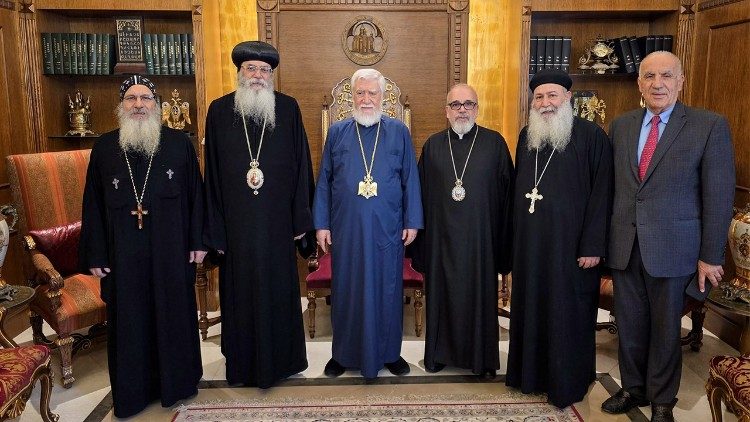 Արամ Ա. Կաթողիկոսը ընդունեց Երուսաղէմի Ղպտի առաջնորդը