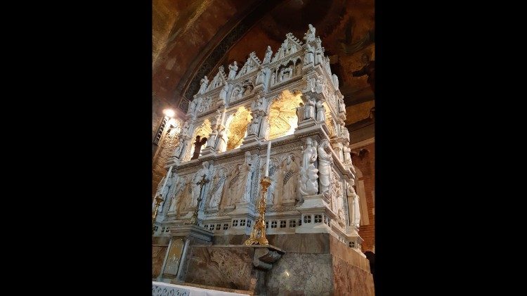 L'Arca che custodisce le reliquie di sant'Agostino