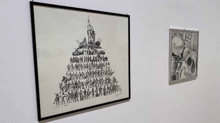 "La Torre di Babele" di Edoardo Bennato, tra l'altro copertina dell'omonimo album del  1976