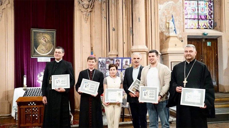 Погашення марки з нагоди 25-річчя візиту Івана Павла ІІ до України, 16 червня 2026 р. (@парафія св. Миколая)