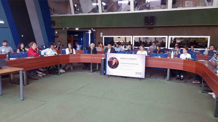 Un intervento durante il seminario del Kaiciid di ieri, al Consiglio d'Europa. 
