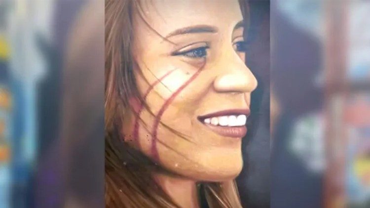 2026.06.29 Il murales dello street artist napoletano Jorit, dedicata a Luana D'Orazio, sulle pareti del centro sociale Ex Snia Viscosa nel quartiere Pigneto a Roma