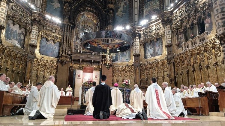 La benedizione abbaziale di padre Fossas