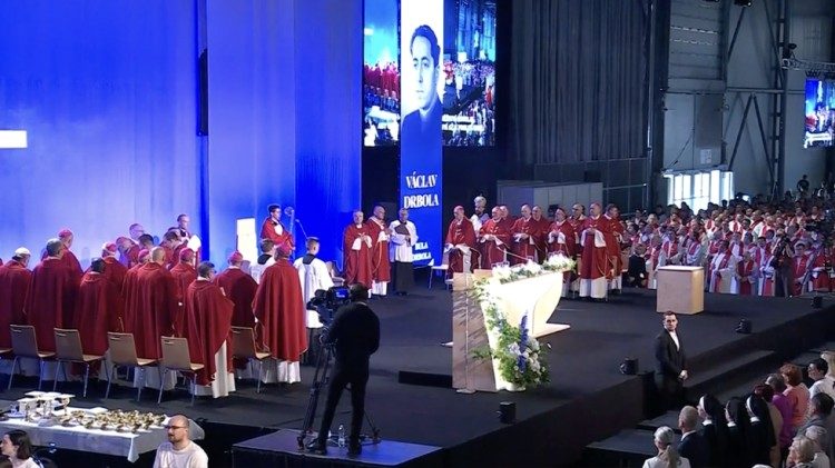 Um momento da celebra&ccedil;&atilde;o