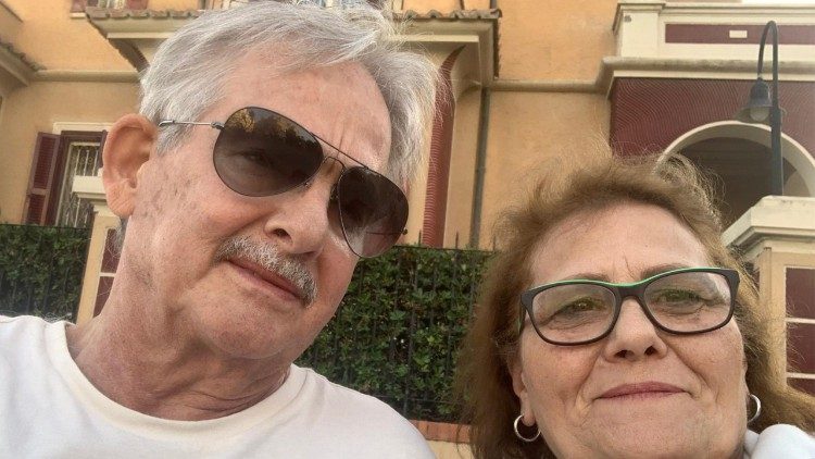 Una foto di Gelsomina con il  marito Cosimo 