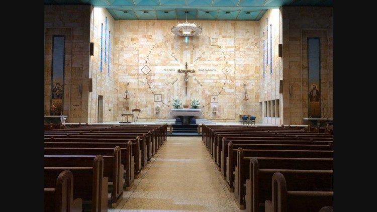 The inside of St. Boniface Church