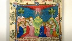 Ascensione, "The Mirror of the Blessed Life of Jesus Christ, 1440 ca, New York, Morgan Library, MS M.648, fol. 123v.