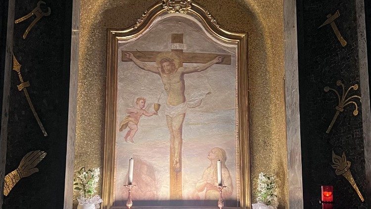 Il SS. Crocifisso del santuario a Boca