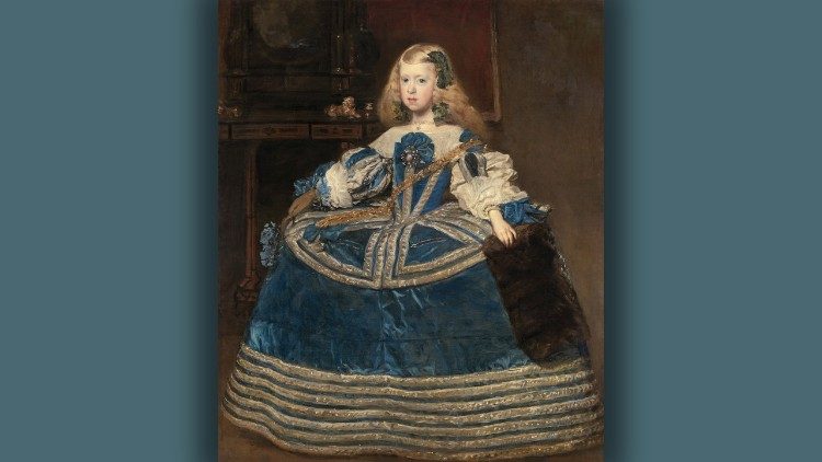Diego Rodr&iacute;guez de Silva y Vel&aacute;zquez L'infanta Margherita in abito blu 1659 Olio su tela &copy; KHM-Museumsverband