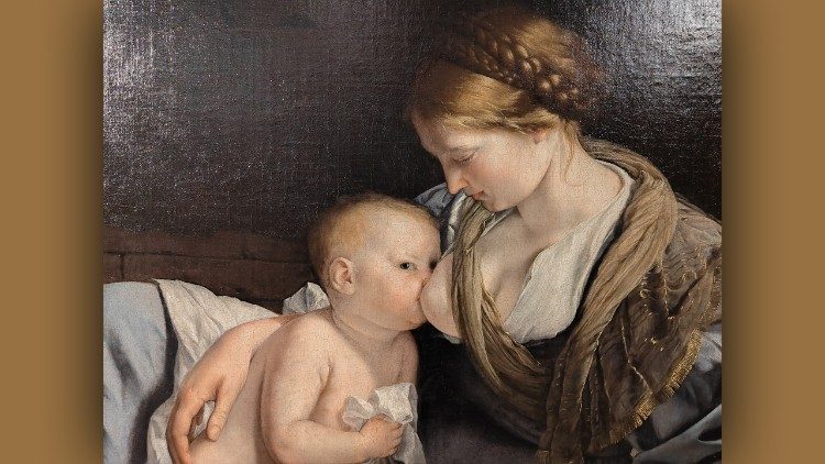 Orazio Lomi Gentileschi  Riposo durante la fuga in Egitto c. 1622 - 1628 Olio su tela  - particolare &copy; KHM-Museumsverband 