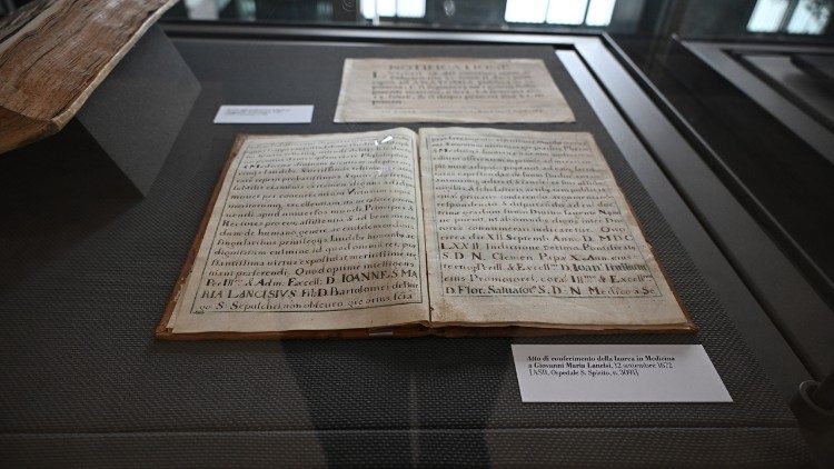 Cerim&ocirc;nia de concess&atilde;o do diploma de Medicina a Giovanni Maria Lancisi, 12 de setembro de 1672 - Exposi&ccedil;&atilde;o “La Sapienza e os Papas” 