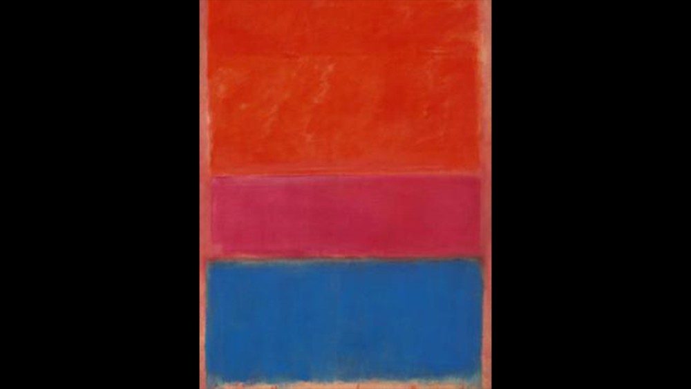 Mark Rothko,  1 (Royal Red and Blue), 1950, olio su tela, 288.9 cm × 171.5 cm