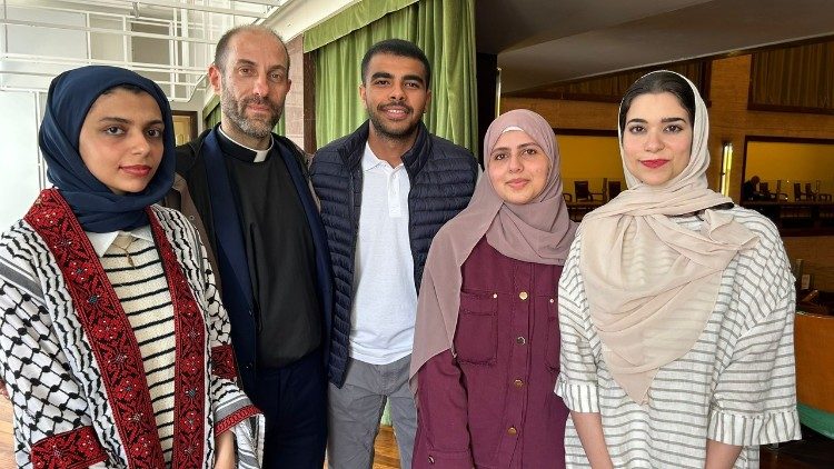 Les étudiants de Gaza à l'université Sapienza de Rome, le 14 mai. 