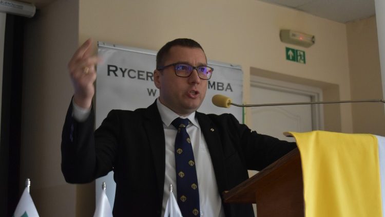 Michał Bartoszko, nowy delegat stanowy Rycerzy Kolumba w Polsce. Fot. Norbert Płokita