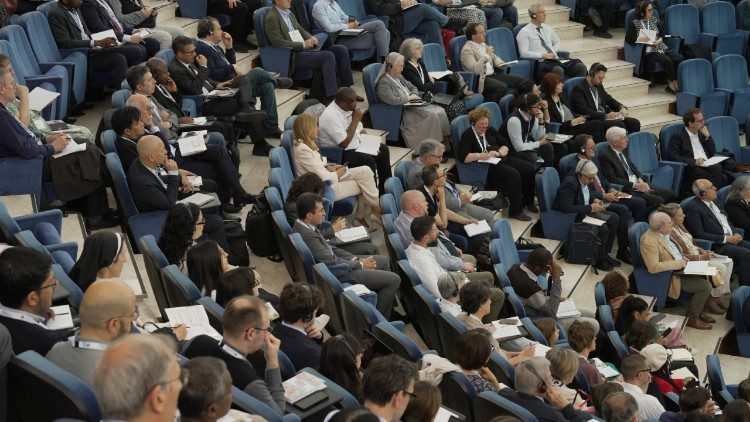 La platea del convegno internazionale dedicato al dibattito etico sull'IA all'Urbaniana